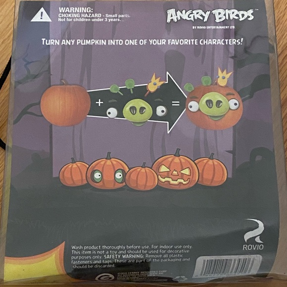 Angry Birds character pumpkin push-ins. Brand new, sealed in box. - Picture 9 of 9